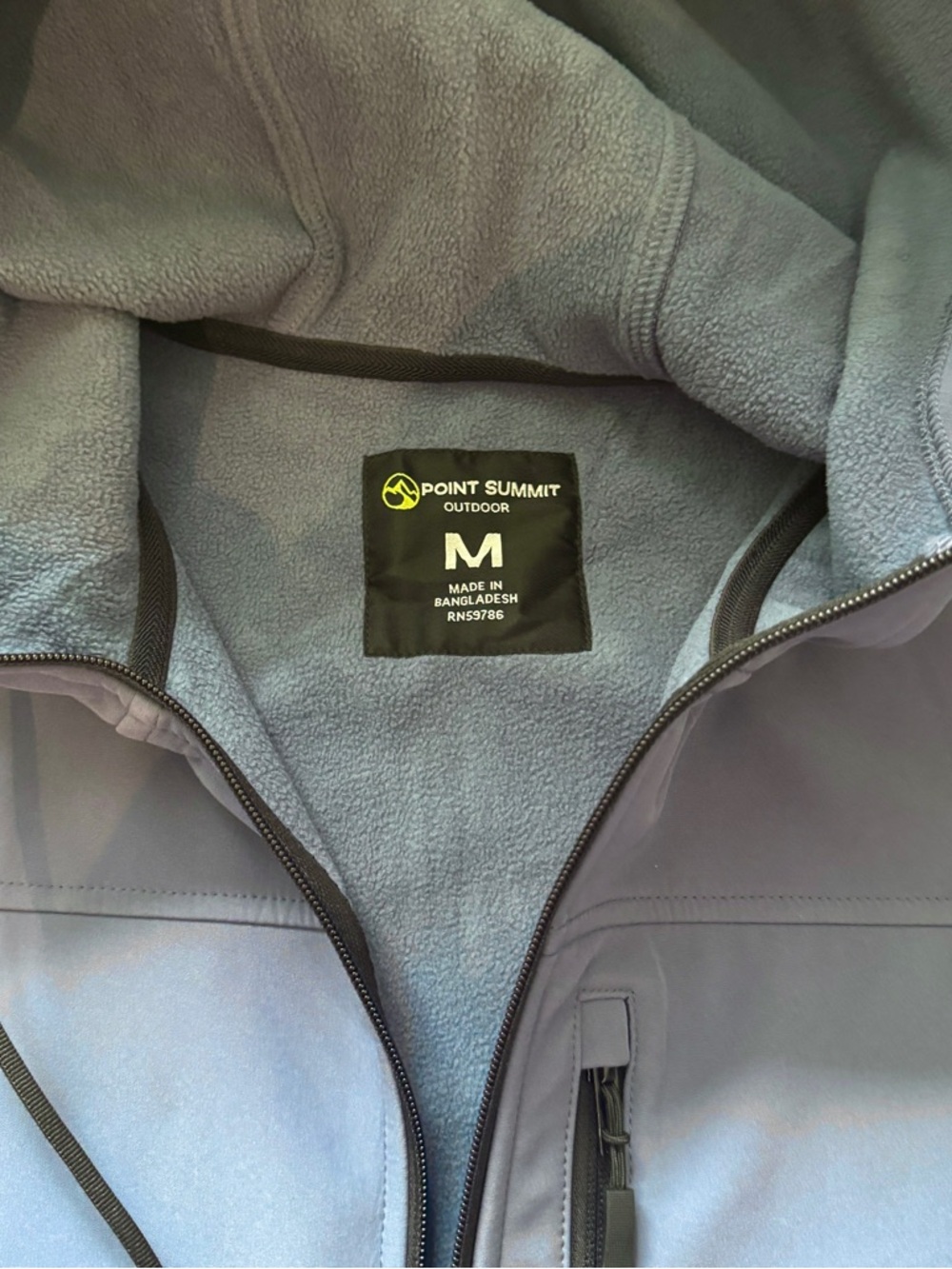 Men's Blue Outdoor Jacket with Fleece lining - Size M - Picture 3 of 6